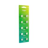 Bateria Alcalina Lr44 Elgin Cartela Com 10 Unidades