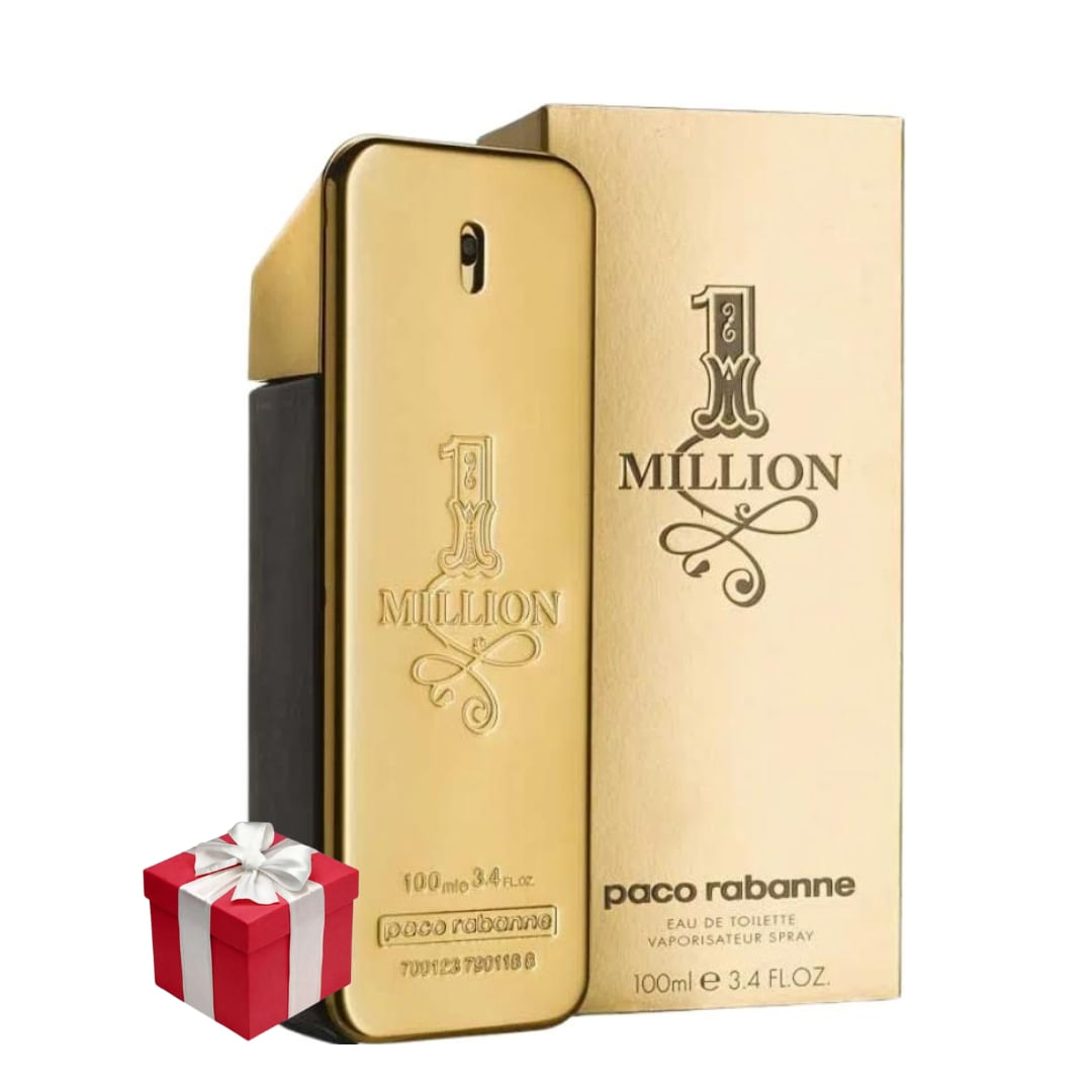 Perfume Paco Rabanne One Million 100ml Edt Com Selo Adipec + Presente Misterioso