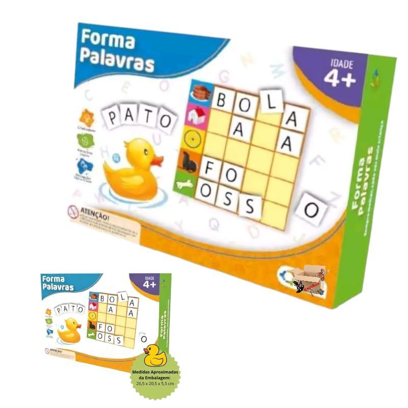 Brinquedo Pedagógico Educativo Jogo Forma Palavras Infantil