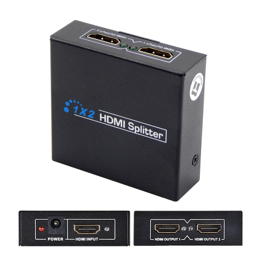 Distribuidor Sinal Splitter Hdmi 1x2 Full Hd 1080p 3d Hdtv 1.4