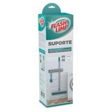Suporte Para Mop E Vassoura Com 11 Compartimentos Cinza
