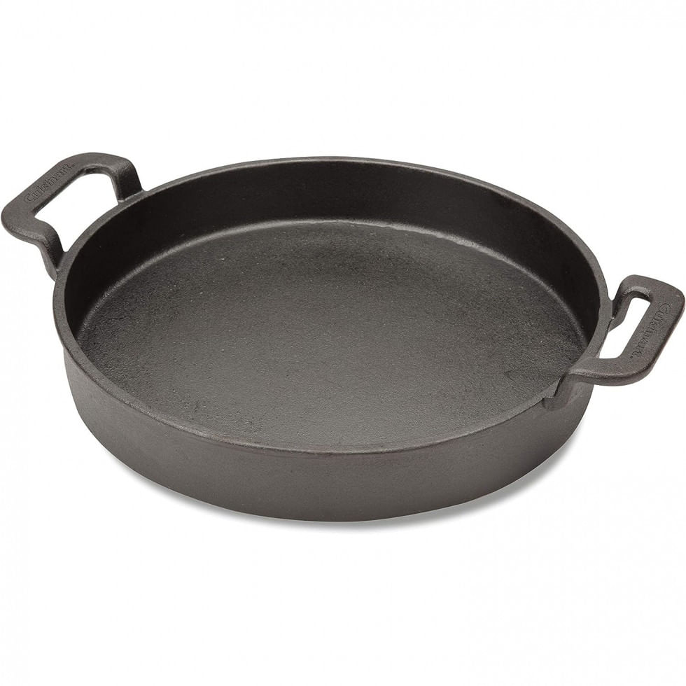 Frigideira De Ferro Fundido Pre Preparada, Cuisinart Ccp 1000, Preto