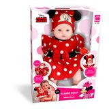 Boneca Bebe Classic Dolls Disney Recem Nascido Minnie Roma