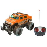 Carrinho De Controle Remoto Trucks Radicais Laranja Unik Toys