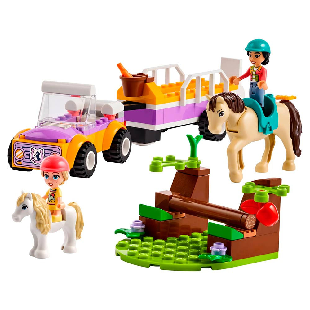 Bloco De Montar Friends Trailer De Cavalo E Ponei 105 Pecas Lego