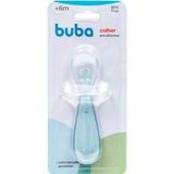 Talher Infantil Colher De Silicone 12cm Azul Buba