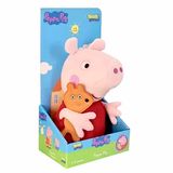 Pelucia Infantil 30 Cm Peppa Pig Peppa E Seu Ursinho Sunny