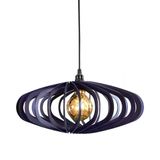 Luminária Teto Lustre Pendente Balcão Cozinha Sala Egito Cor:azul