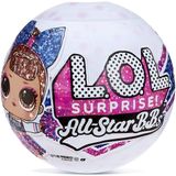 LOL Surpresa All-Star BBS Sports Series 2 Cheer Team Sparkly Dolls com 8 surpresas incluindo boneca, trading card, garrafa, pompom, sapatos, uniforme