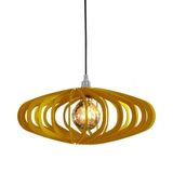 Luminária Teto Lustre Pendente Balcão Cozinha Sala Egito Cor:amarelo