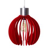 Luminária Teto Lustre Pendente Balcão Cozinha Sala Paquistão Cor:vermelho