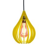 Luminária Teto Lustre Pendente Balcão Cozinha Sala Chile Cor:amarelo