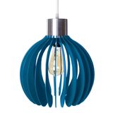 Luminária Teto Lustre Pendente Balcão Cozinha Sala Paquistão Cor:azul