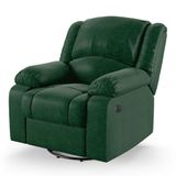 Poltrona Do Papai Reclinável Melim Glider Giratória Usb Pu Fh1 - D&#39;rossi Cor Verde
