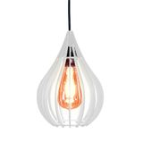 Luminária Teto Lustre Pendente Balcão Cozinha Sala Chile Cor:branco