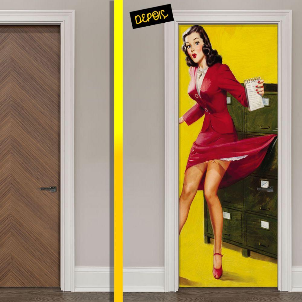 Adesivo Del Tatuaggio In Stile Tradizionale Di Una Ragazza Sorpresa Pinup Gm1471452086 502056187 - Foto 9