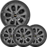 4x Calota Onix Prisma 2017 A 2021 Aro 15 Grafite 375cb