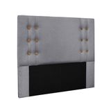 Cabeceira Cama Box Queen 160 Cm Genova Linho Cinza S04 - D&#39;rossi