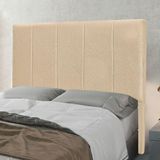 Cabeceira Cama Box Queen 160 Cm Arizona Linho S04 - D&#39;rossi Cor Dourado