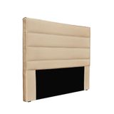 Cabeceira Cama Box Queen 160 Cm Arles Linho S04 - D&#39;rossi Cor Dourado