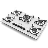 Fogão Cooktop Tripla Chama 5 Bocas Bivolt Branco Chamalux