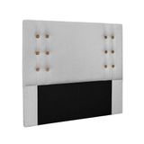 Cabeceira Cama Box Queen 160 Cm Genova Linho Grigio S04 - D&#39;rossi