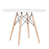 Mesa De Jantar Redonda Eames Eiffel 70cm Branca