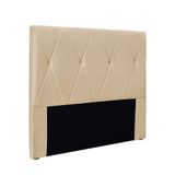 Cabeceira Cama Box Queen 160 Cm Aquilla Linho Dourado S04 - D&#39;rossi