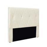 Cabeceira Cama Box Queen 160 Cm Aquilla Linho S04 - D&#39;rossi Cor Natural