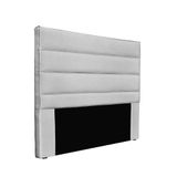 Cabeceira Cama Box Queen 160 Cm Arles Linho S04 - D&#39;rossi Cor Grigio