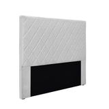 Cabeceira Cama Box Queen 160 Cm Dubai Linho Grigio S04 - D&#39;rossi