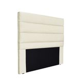 Cabeceira Cama Box Queen 160 Cm Arles Linho S04 - D&#39;rossi Cor Natural