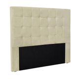 Cabeceira Cama Box Queen 160 Cm Verona Veludo Bege S04 - D&#39;rossi