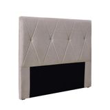 Cabeceira Cama Box Queen 160 Cm Aquilla Linho Areia S04 - D&#39;rossi