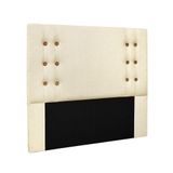 Cabeceira Cama Box Queen 160 Cm Genova Linho Pérola S04 - D&#39;rossi