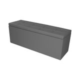 Calçadeira Recamier Baú Queen 1,60m Roma Corano - Pallazio Cor Cinza