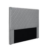 Cabeceira Cama Box Queen 160 Cm Dubai Linho Cinza S04 - D&#39;rossi