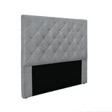Cabeceira Cama Box Queen 160 Cm Tania Linho Cinza S04 - D&#39;rossi