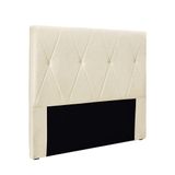Cabeceira Cama Box Queen 160 Cm Aquilla Linho S04 - D&#39;rossi Cor Perola