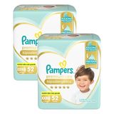Kit 2 Fraldas Pampers Premium Care Xxxg Com 52un Cada