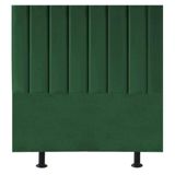 Cabeceira De Cama Solteiro Box 100 Cm Karla Suede Verde Musgo