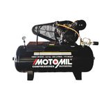 Compressor De Ar A Gasolina 20 Pés 9hp 200 Litros Motomil