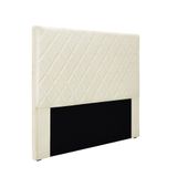 Cabeceira Cama Box Queen 160 Cm Dubai Linho Natural S04 - D&#39;rossi