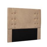 Cabeceira Cama Box Queen 160cm E Recamier Gênova Suede Bege S04 - D&#39;rossi