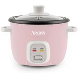 Panela De Arroz Eletrica Ate 4 Xicaras Nao Cozidas, 110v 250w, Aroma Housewares, Rosa