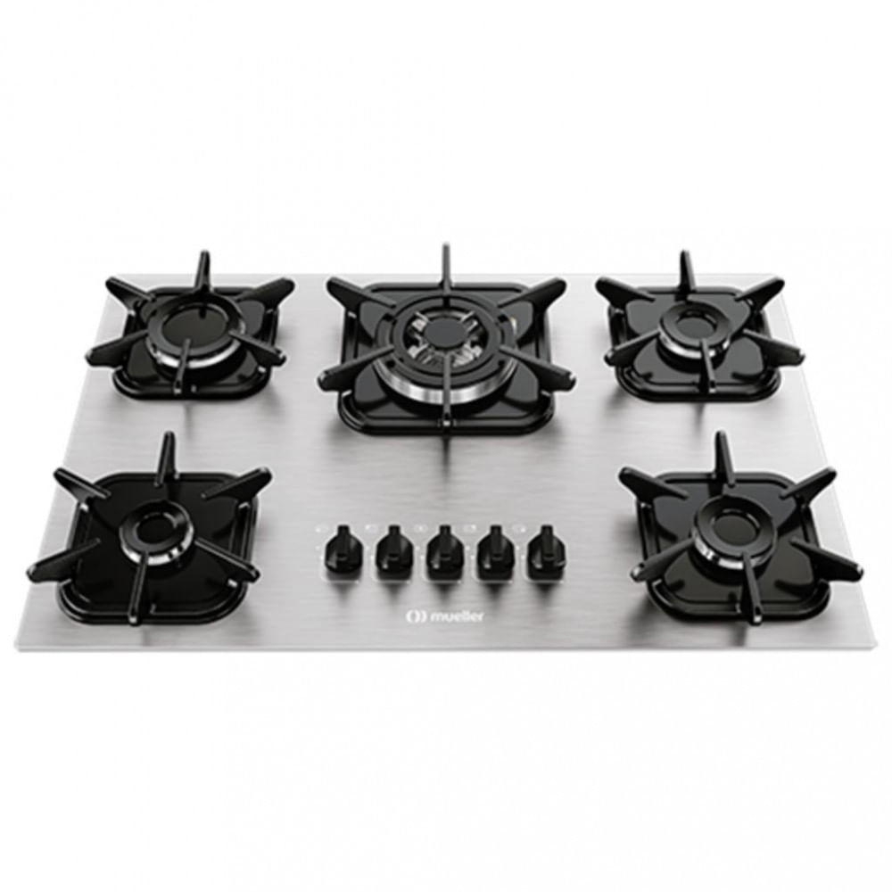 Cooktop 5 Bocas Mueller Tripla Chama Mcg5bk