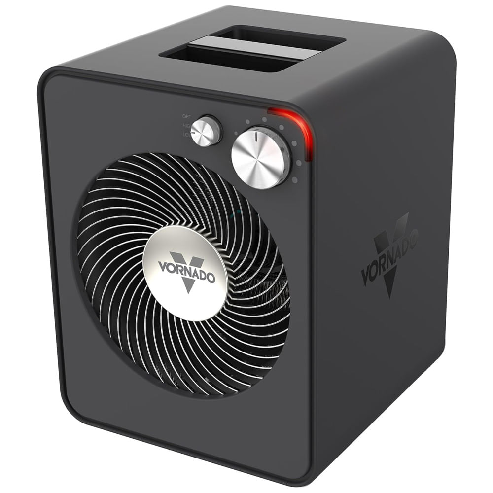 Aquecedor Elétrico Portátil Com Termostato Digital E Controle Remoto, 110v 1500w, Vornado, Cinza