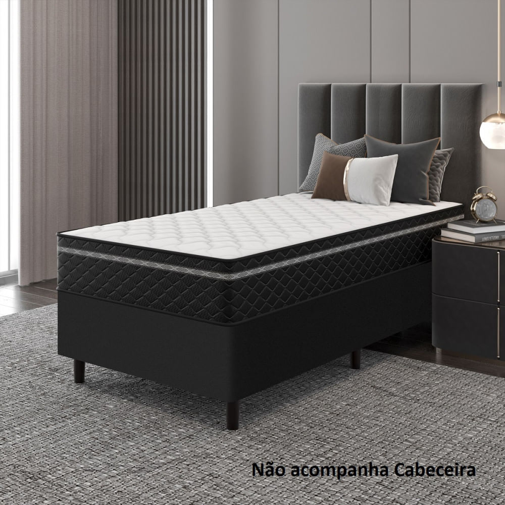 Cama Box Solteiro 88cm Molas Ensacadas Bari 2cen Umaflex