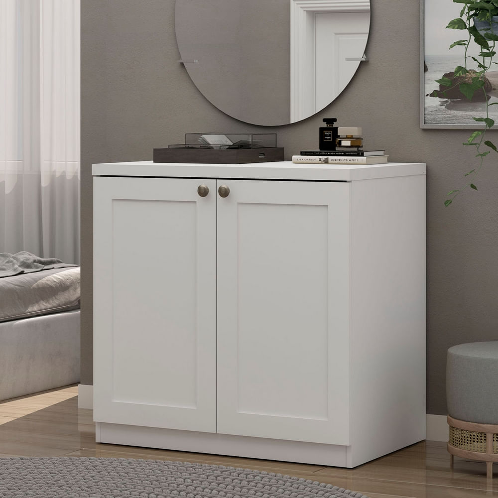 Comoda Infinity 2 Portas Branco Frente Provencal