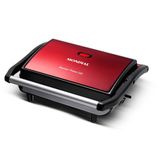 Grill E Sanduicheira Mondial Press Ceramic Preto Com Vermelho 127v